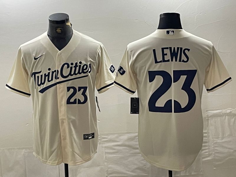 Men Minnesota Twins #23 Lewis Cream 2024 Nike Game MLB Jersey style 1->green bay packers->NFL Jersey
